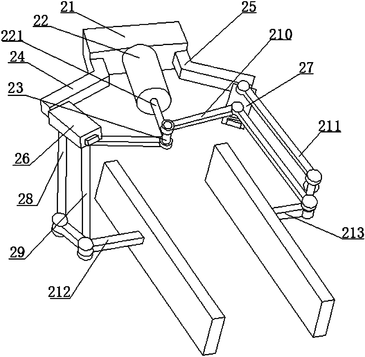 Sorting device for logistics