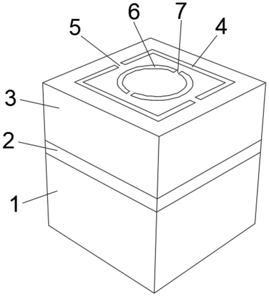 A kind of absorber of double split ring structure graphene