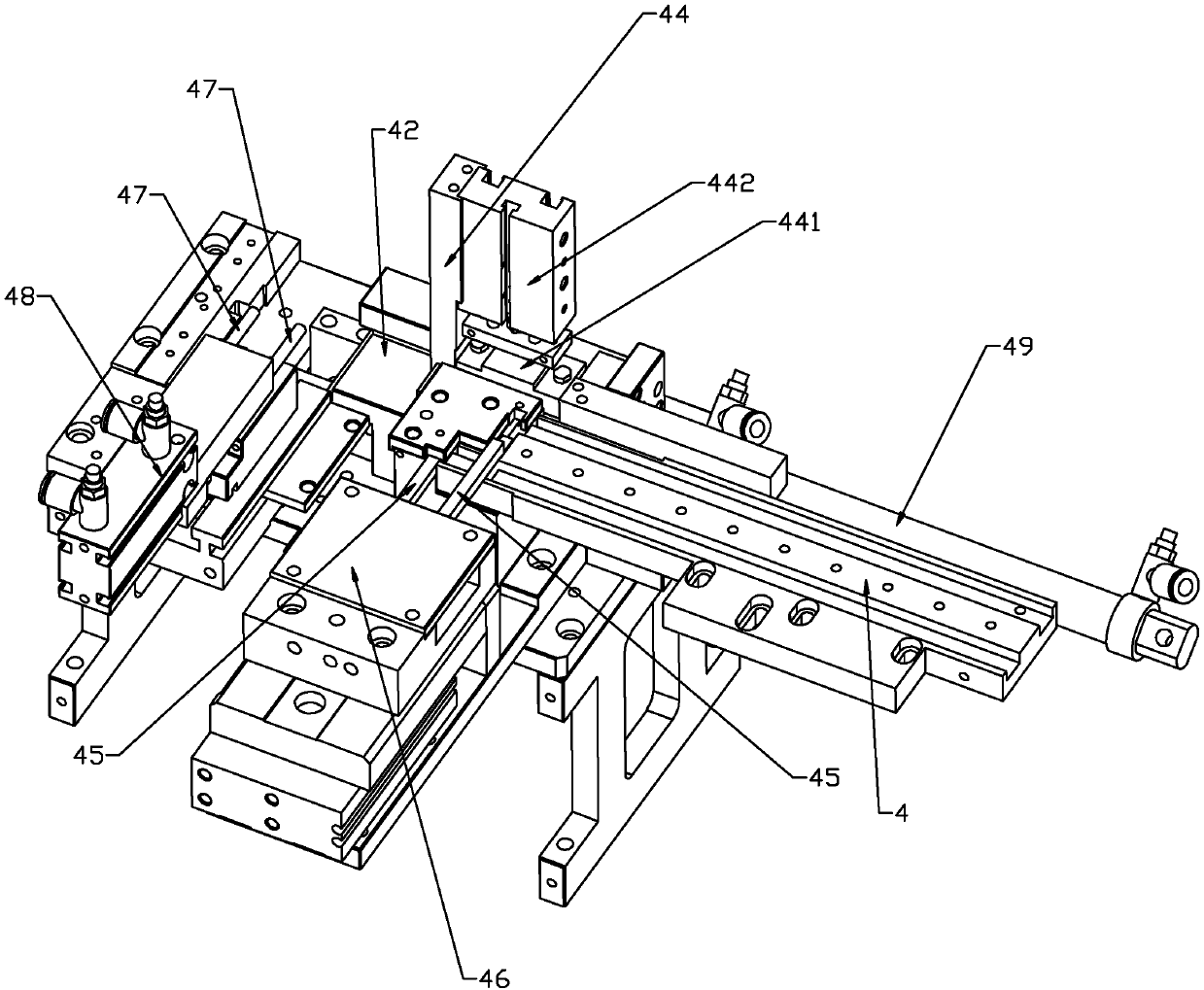 Drum spring and insertion sleeve automatic assembling machine with rejecting function