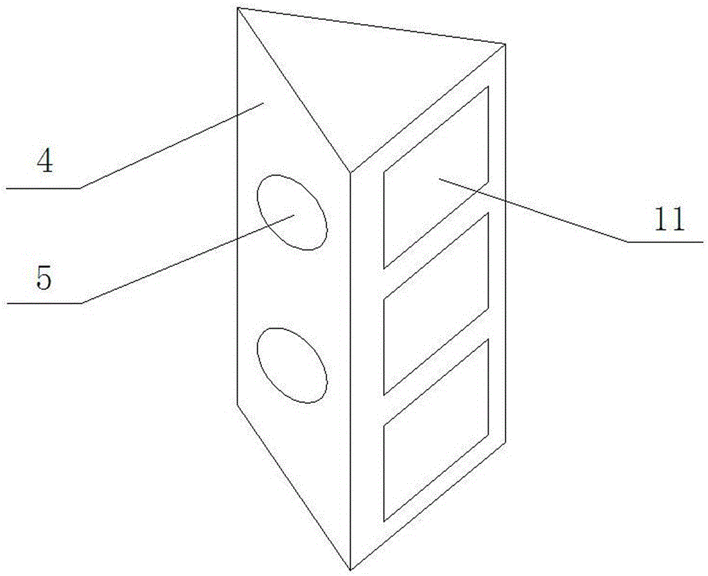 Parking space vacancy guiding device