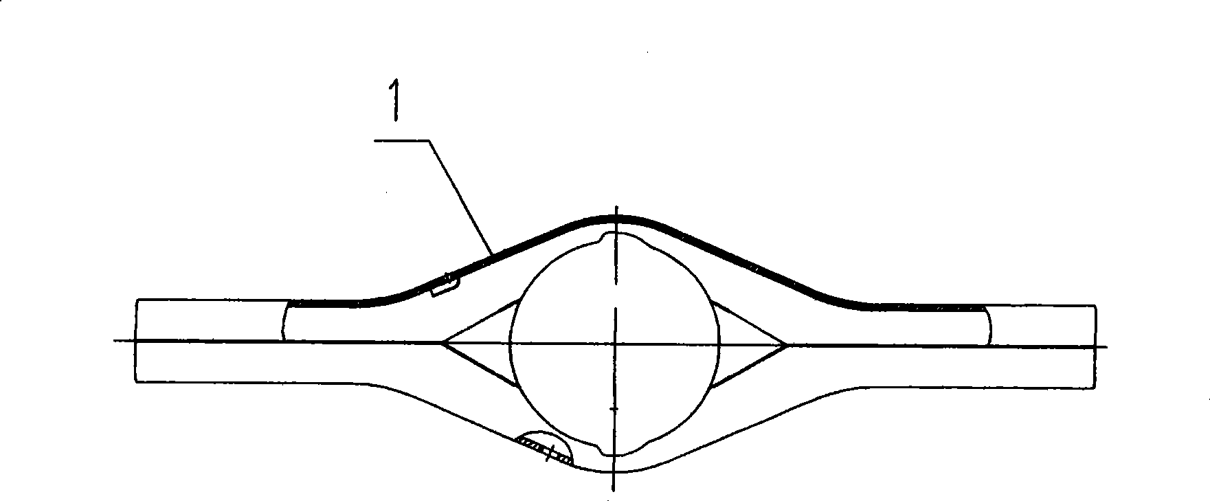 Welding device and technique of axle housing assembly Y-shaped weld joint