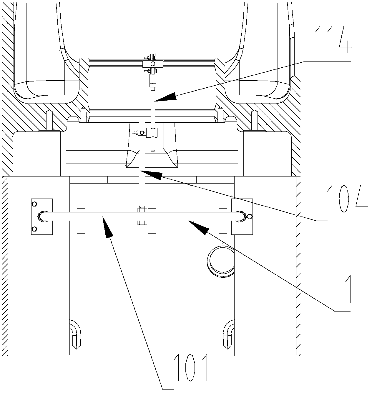 Combined control device applicable to aligning framework and cylinder