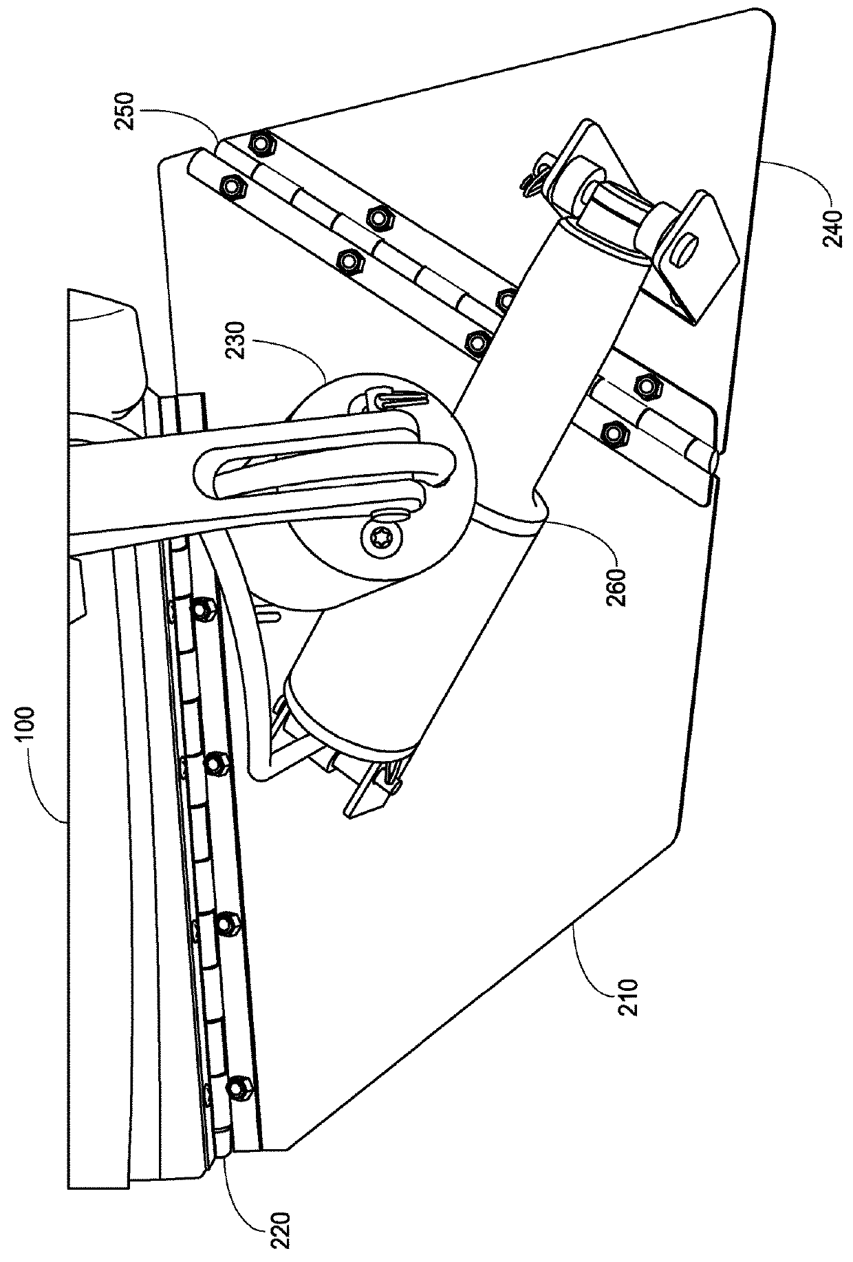 Surf wake forming system with dual actuated trim tab