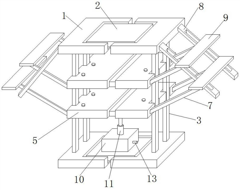 Supporting structure for formwork engineering