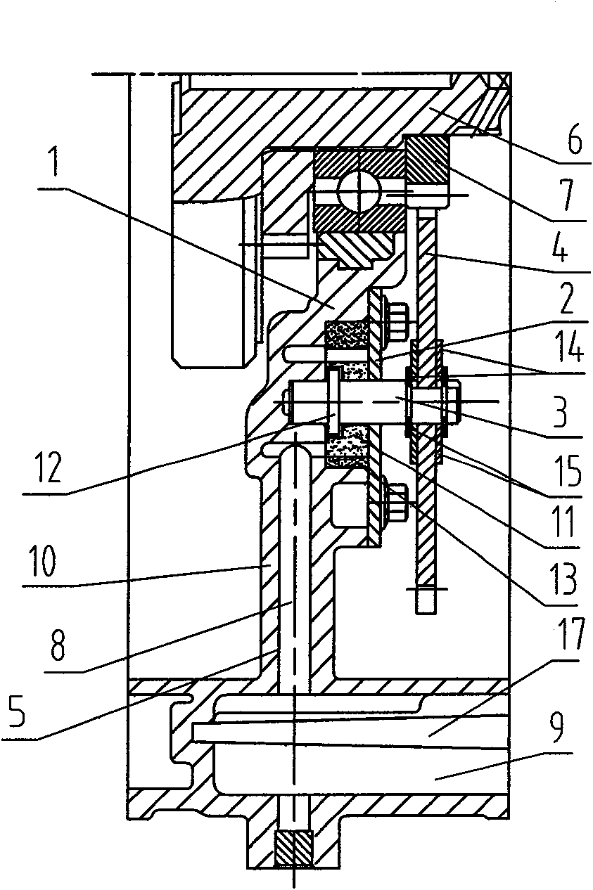 Engine oil pump construction