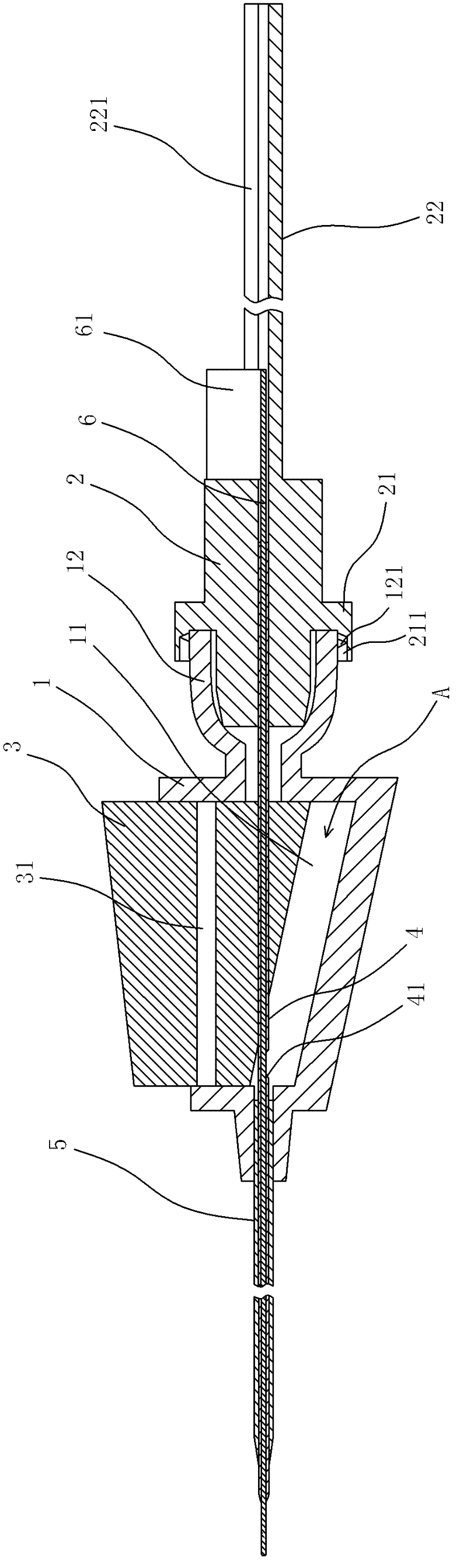 Artery puncture needle