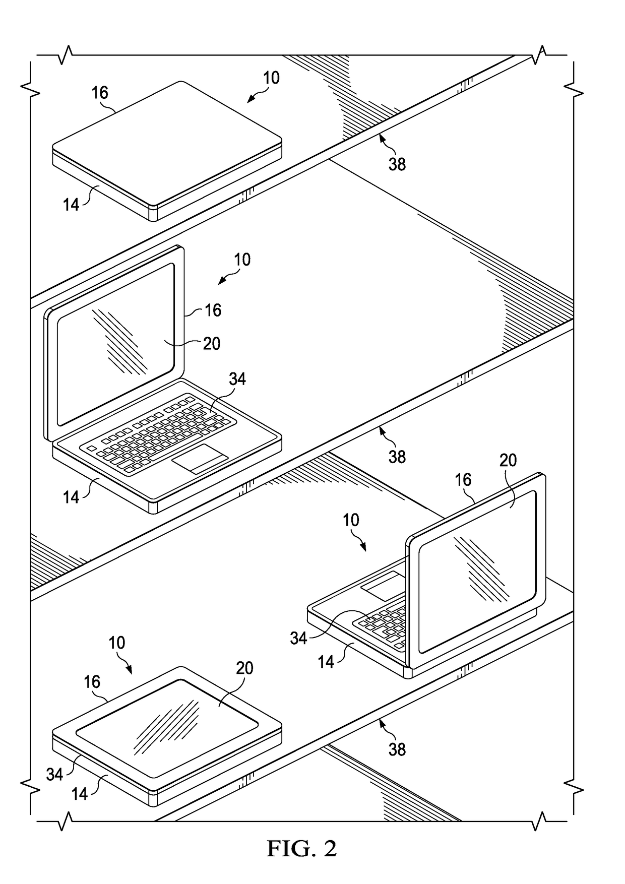 Convertible information handling system input device surface and support