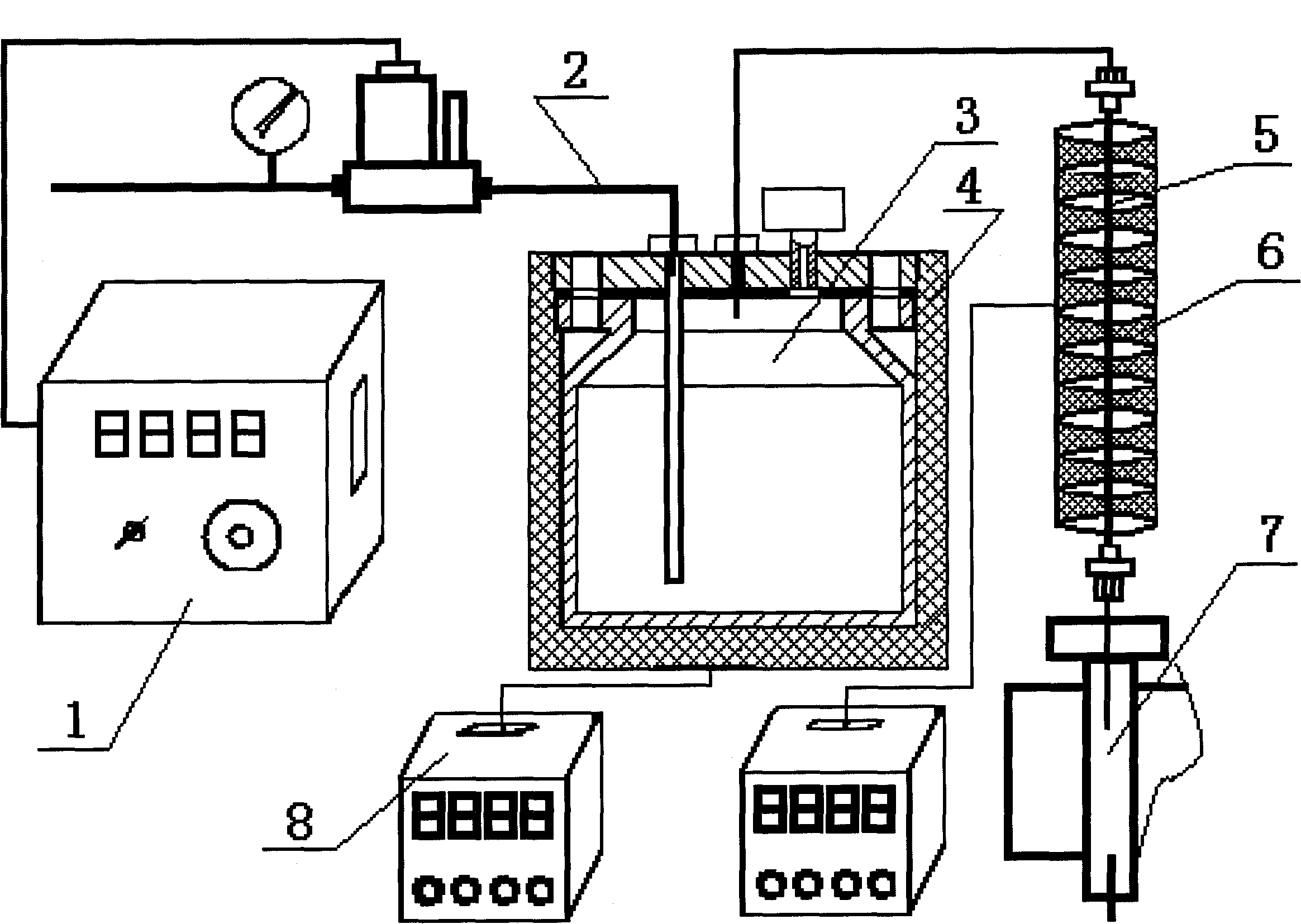 Chromatograph on-line analysis method for source rock by closed ball milling, heating analysis and cold trap trapping