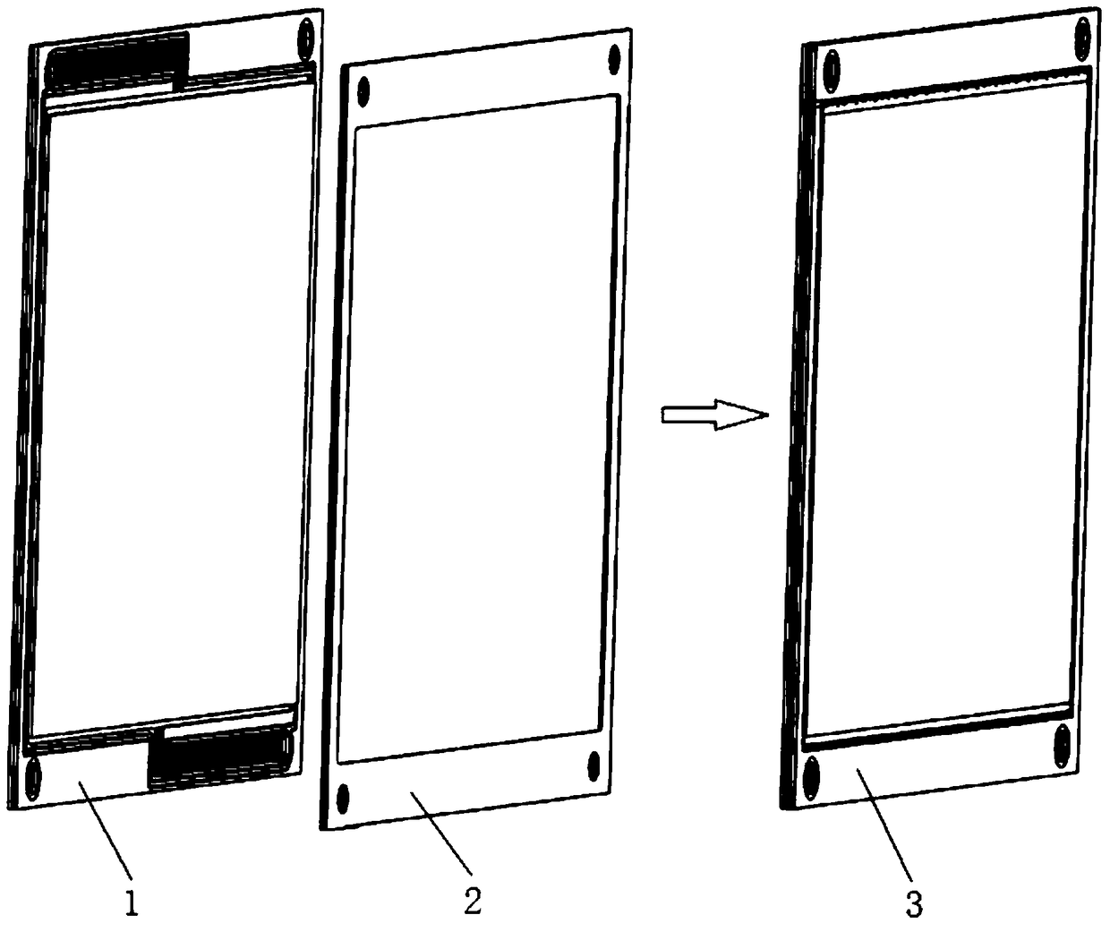 An electrode frame structure of a single cell in a flow battery, a single cell and a stack