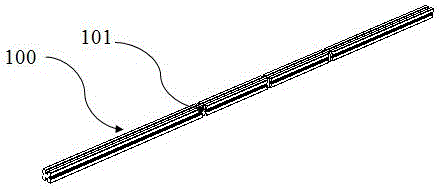 Phase shifter with built-in transmission rod