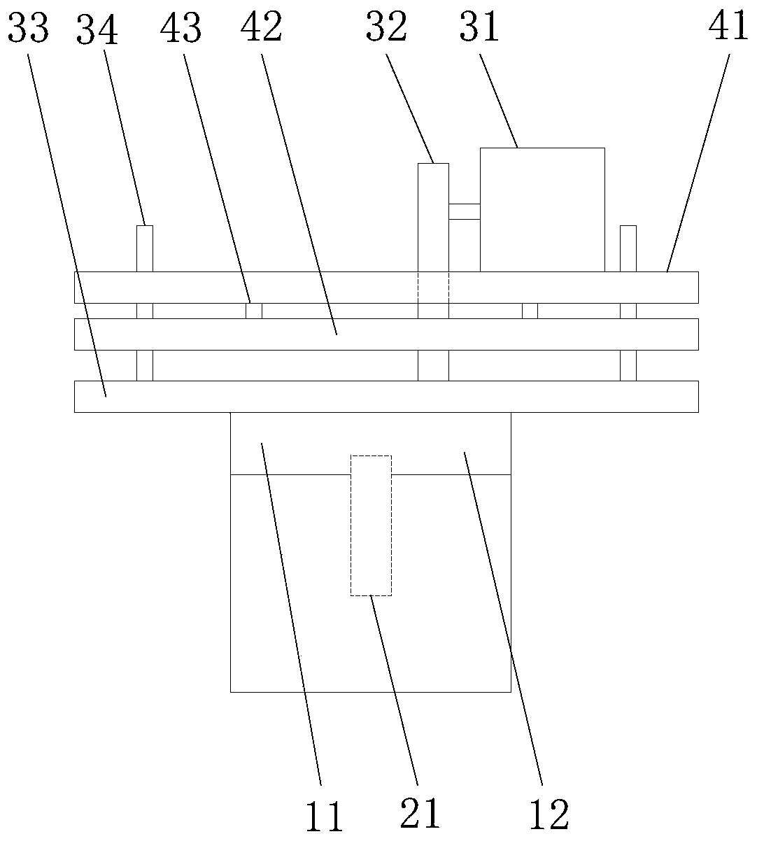 Liquid detection system with automatic chip buckling function