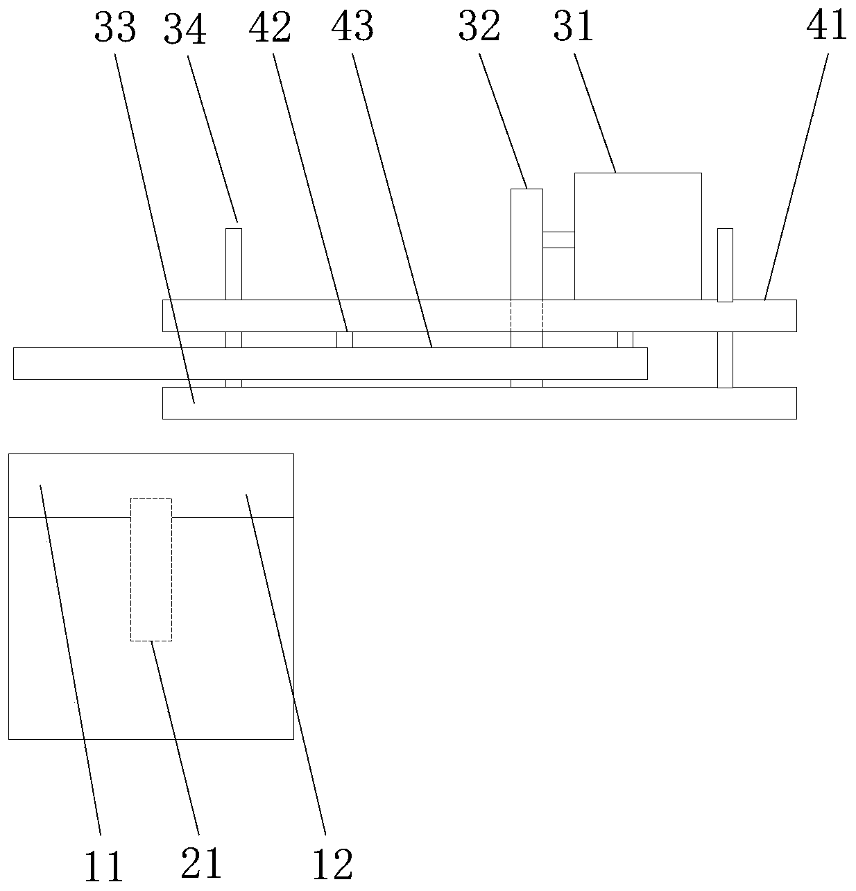 Liquid detection system with automatic chip buckling function