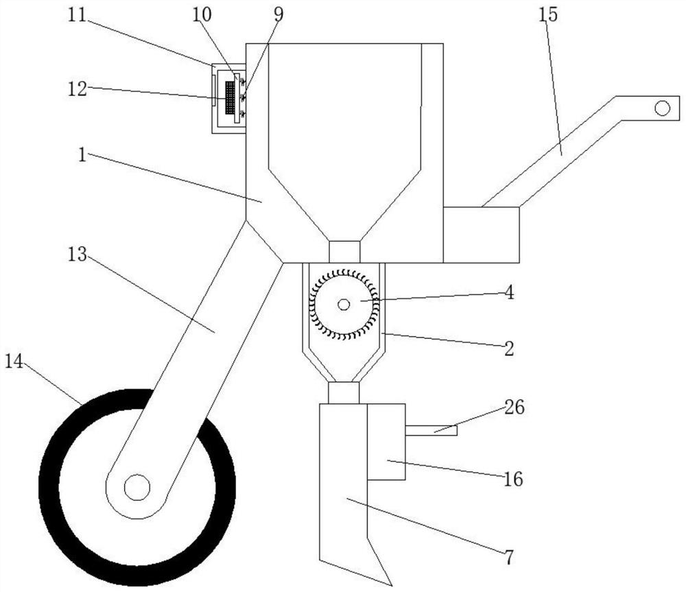 A kind of wheat narrow line tillage seeder