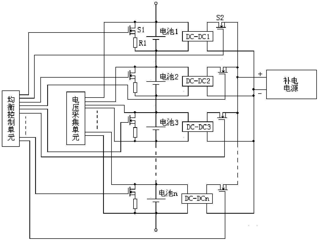 Balance control system and method for high-capacity serial connected battery packs