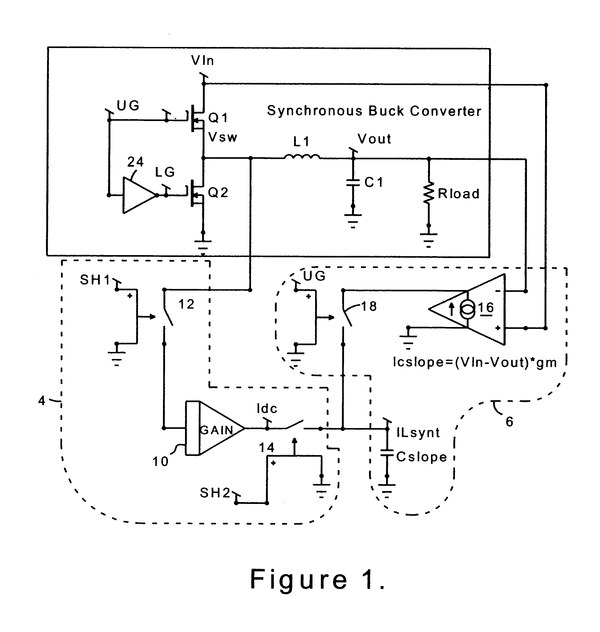 Inductor current synthesizer for switching power supplies