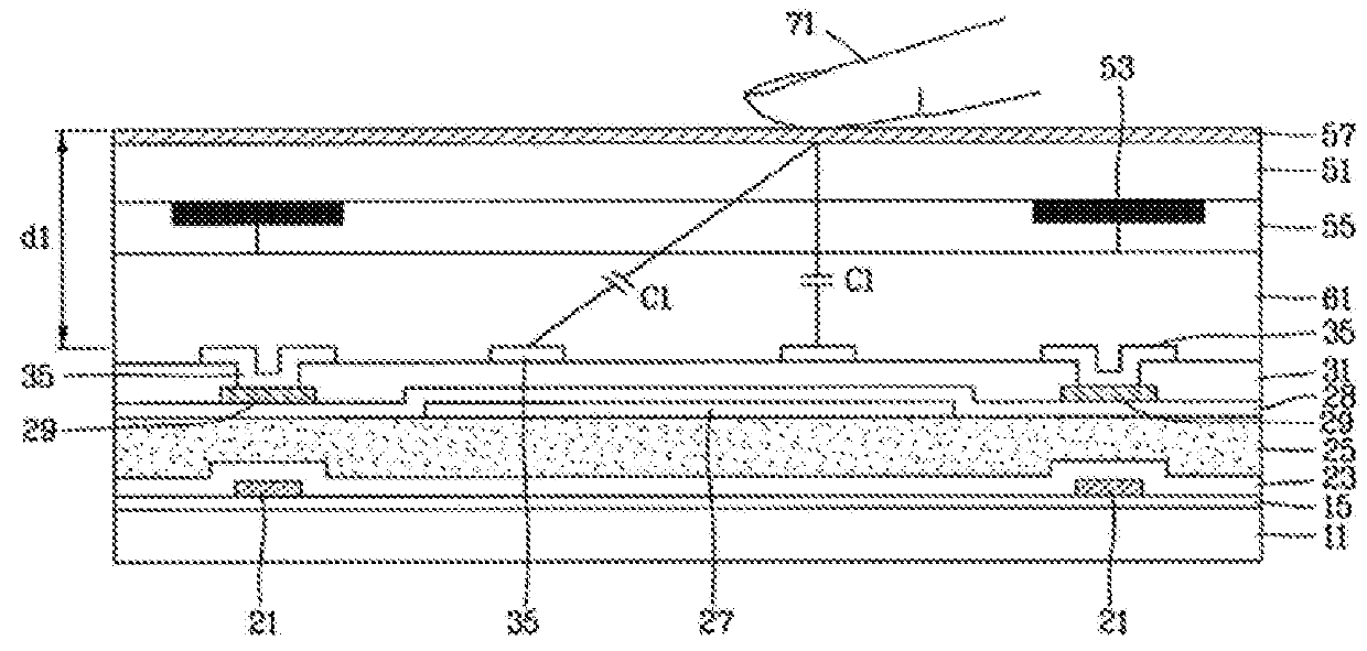 In-cell touch liquid crystal display device and method of manufacturing the same