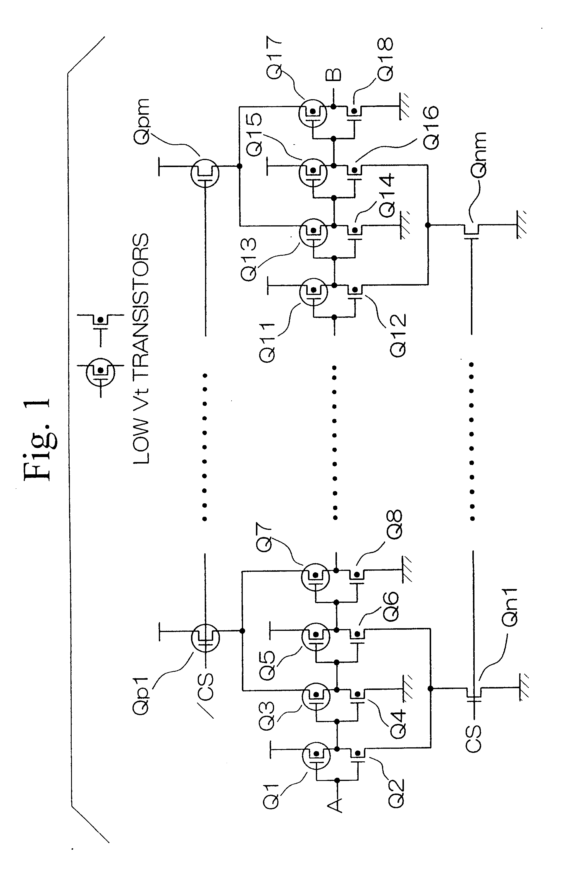 Semiconductor device with power cutting transistors