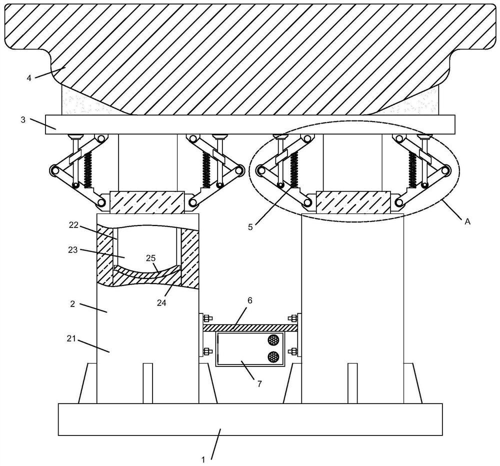 Road bridge support