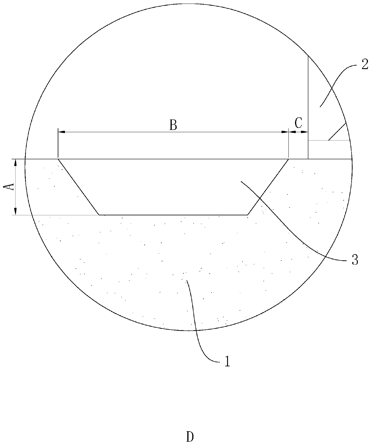 Electrical contact assembly with groove