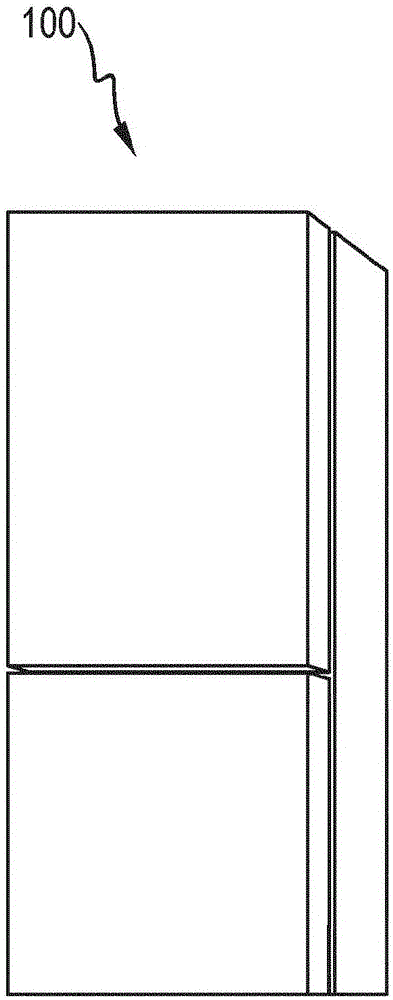 Refrigeration device comprising an evaporator