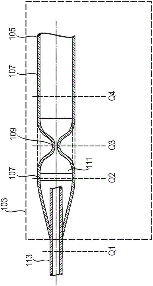 Refrigeration device comprising an evaporator