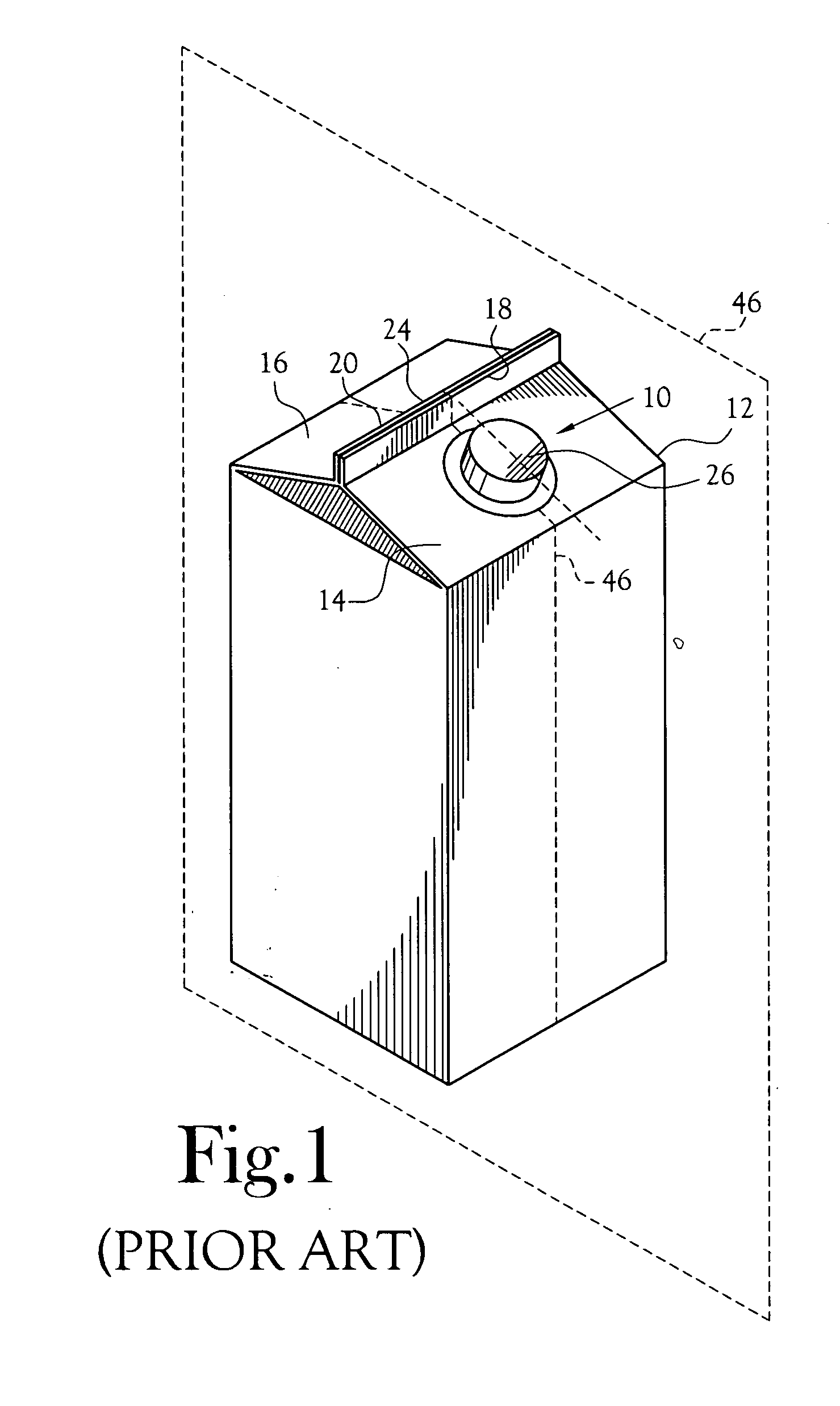 Container fitment having ellipsoidal opening