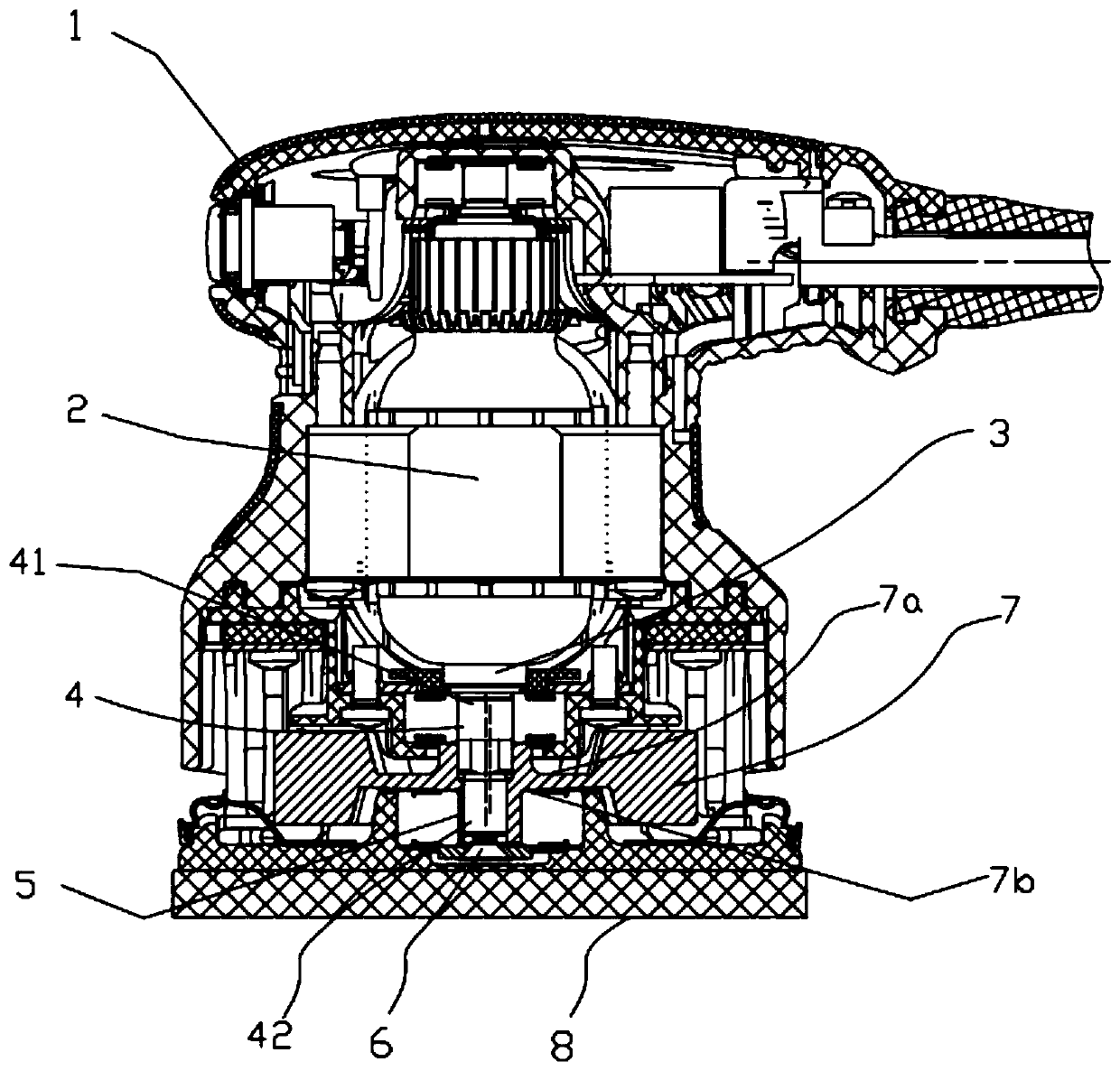 Handheld sanding machine