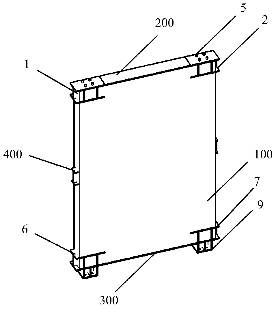 Detachable prefabricated modular shear wall based on profile steel connection, and assembly method thereof