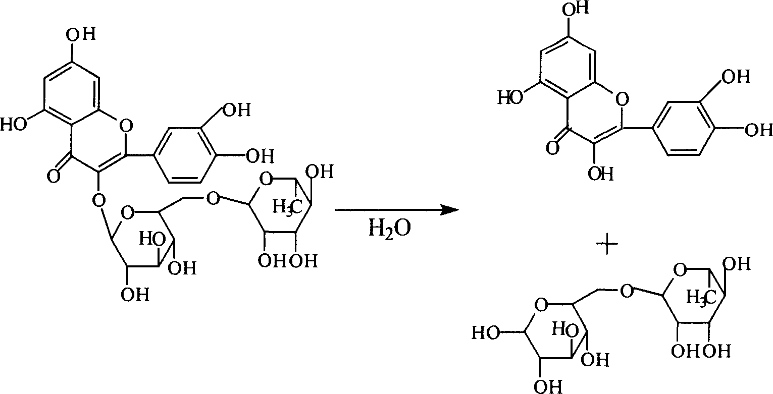 Method for preparing high-content troxerutin drug