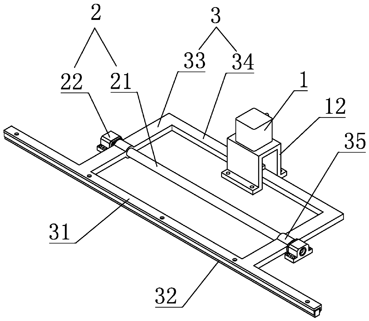 Pneumatic clamping device for feeding machine