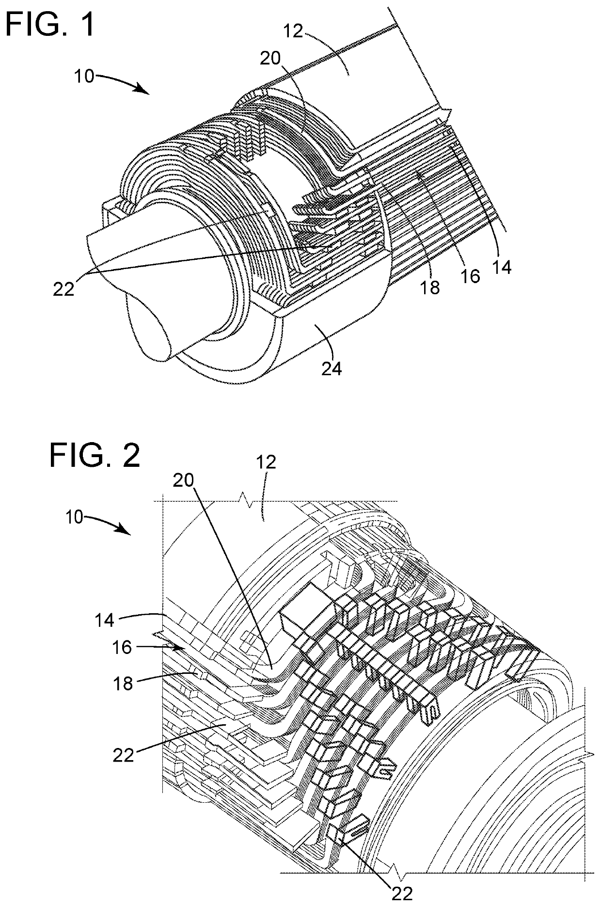 Generator field endwinding blocking