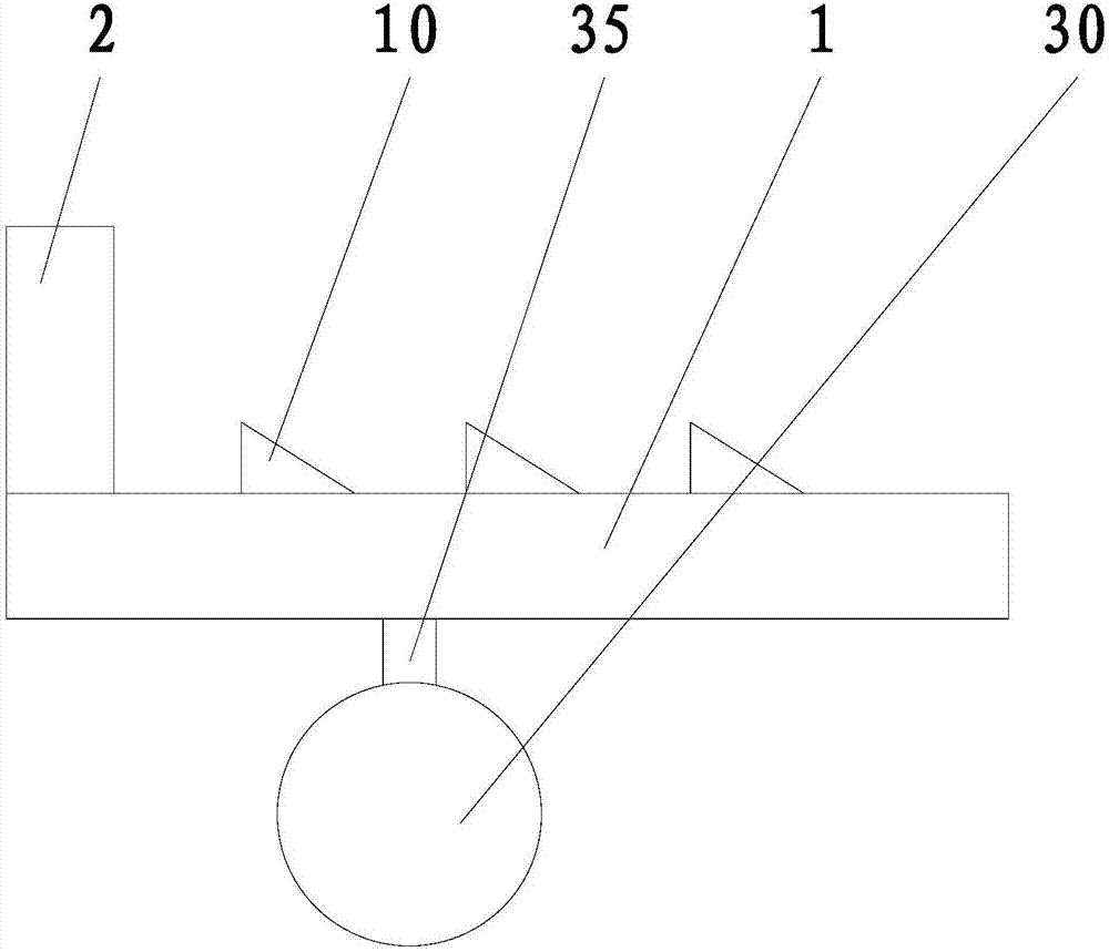 Temporary support-sliding device after tire bursting of automobile