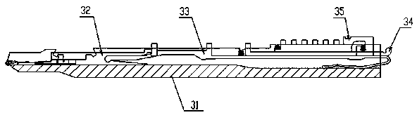 Knitting mechanism for computerized flat knitting machine and method