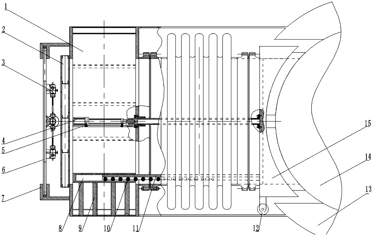 Vacuum connection system of vacuum pipeline maglev train