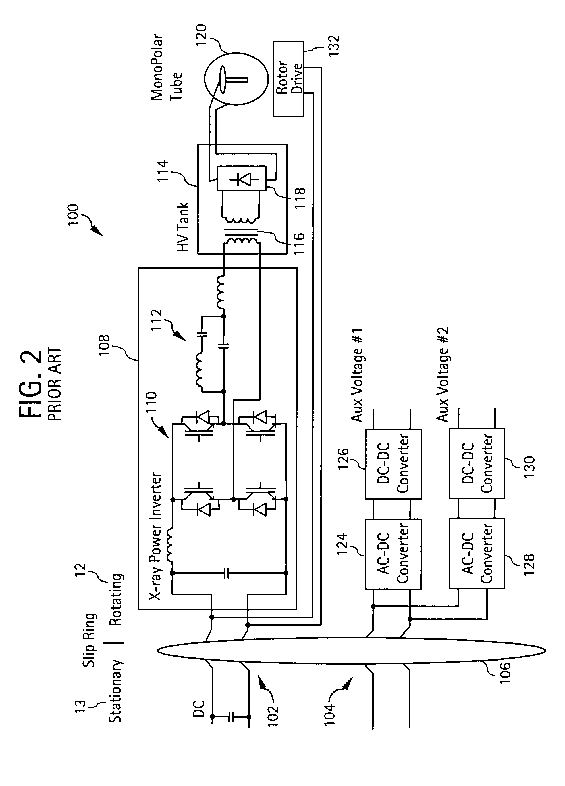 Multichannel contactless power transfer system for a computed tomography system