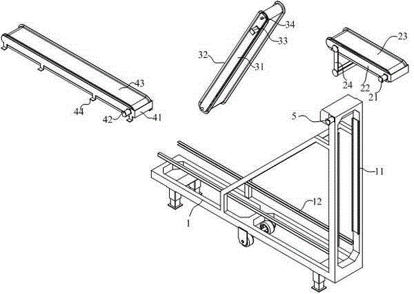 Variable-height conveying line