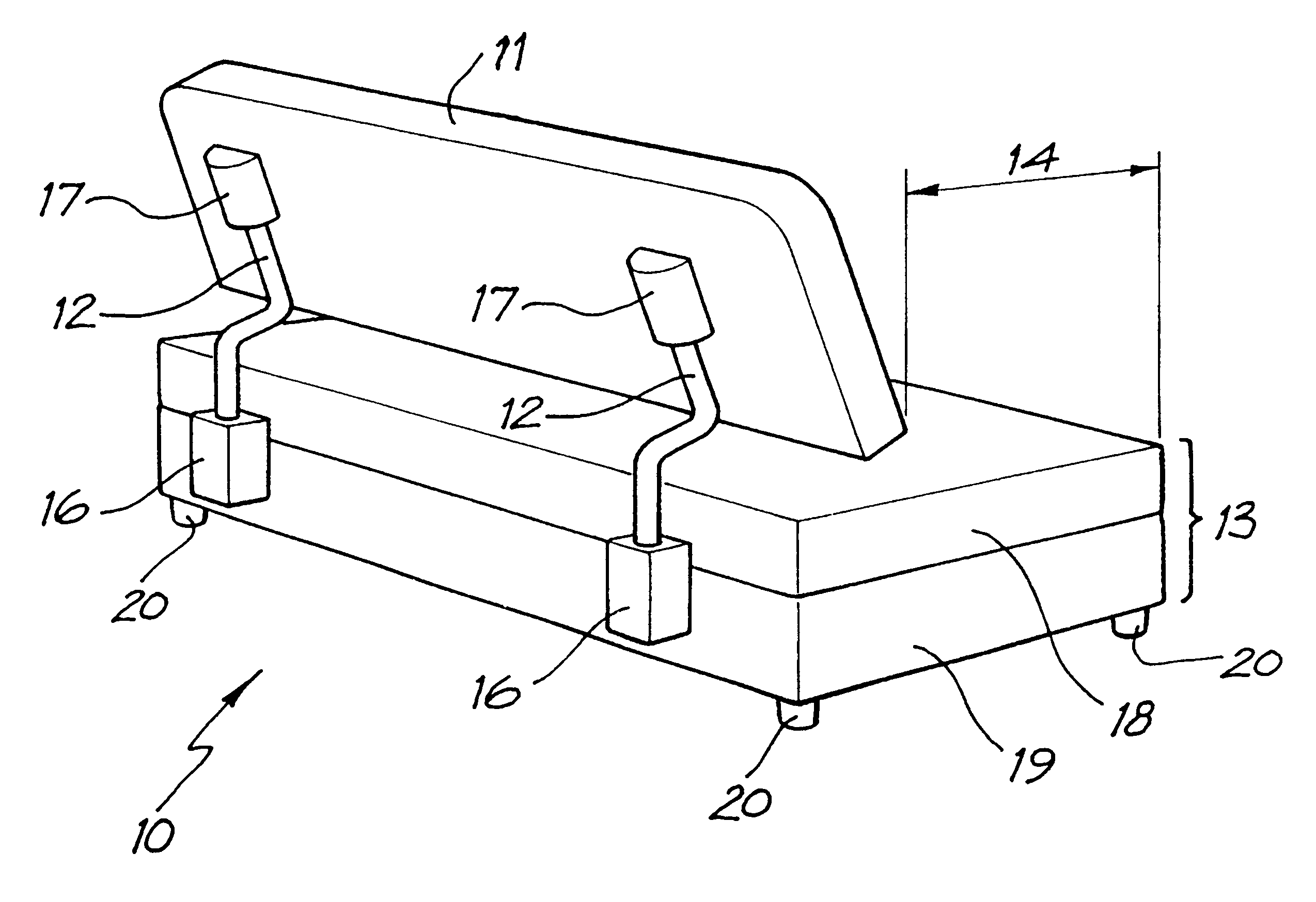 Adjustable back furniture