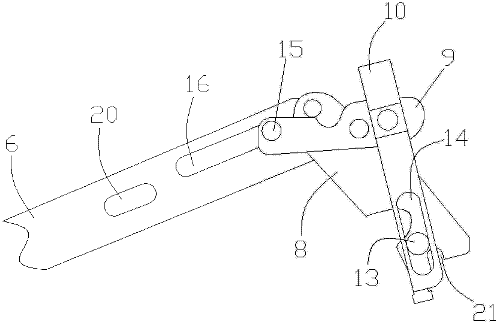 Concealed internal side-hung upper hinge