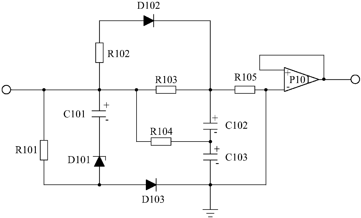 Voltage buffer power supply based on harmonic isolation