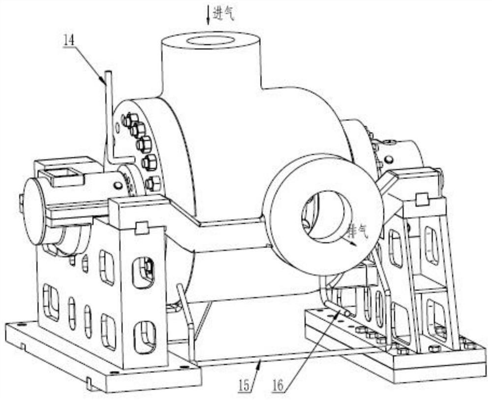 Double-valve control system and method applied to supercritical carbon dioxide turbine