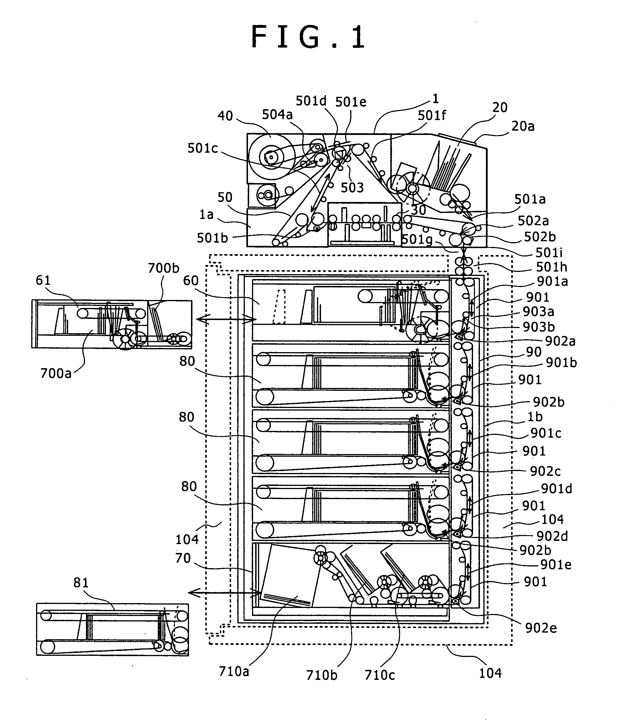 Bill depositing/dispensing apparatus