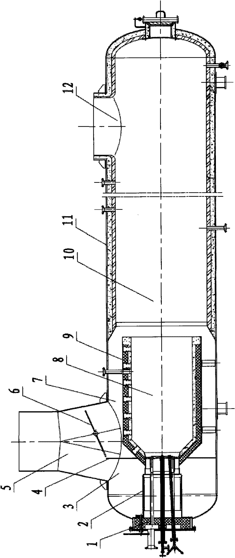 Adjustable energy-saving catalytic auxiliary heating chamber with low main air pressure drop