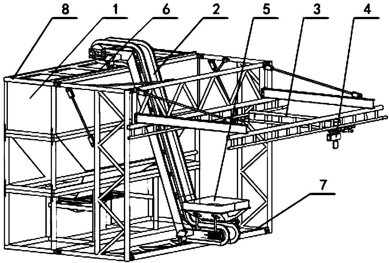 Material hoisting and transportation device