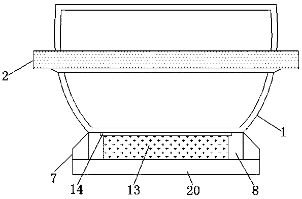 Convenient-to-water energy-saving placement pot for greenhouse potted planting