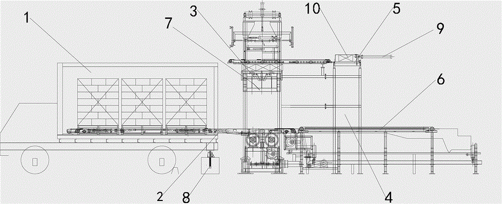 Automatic stacking and loading device for industrial explosive products