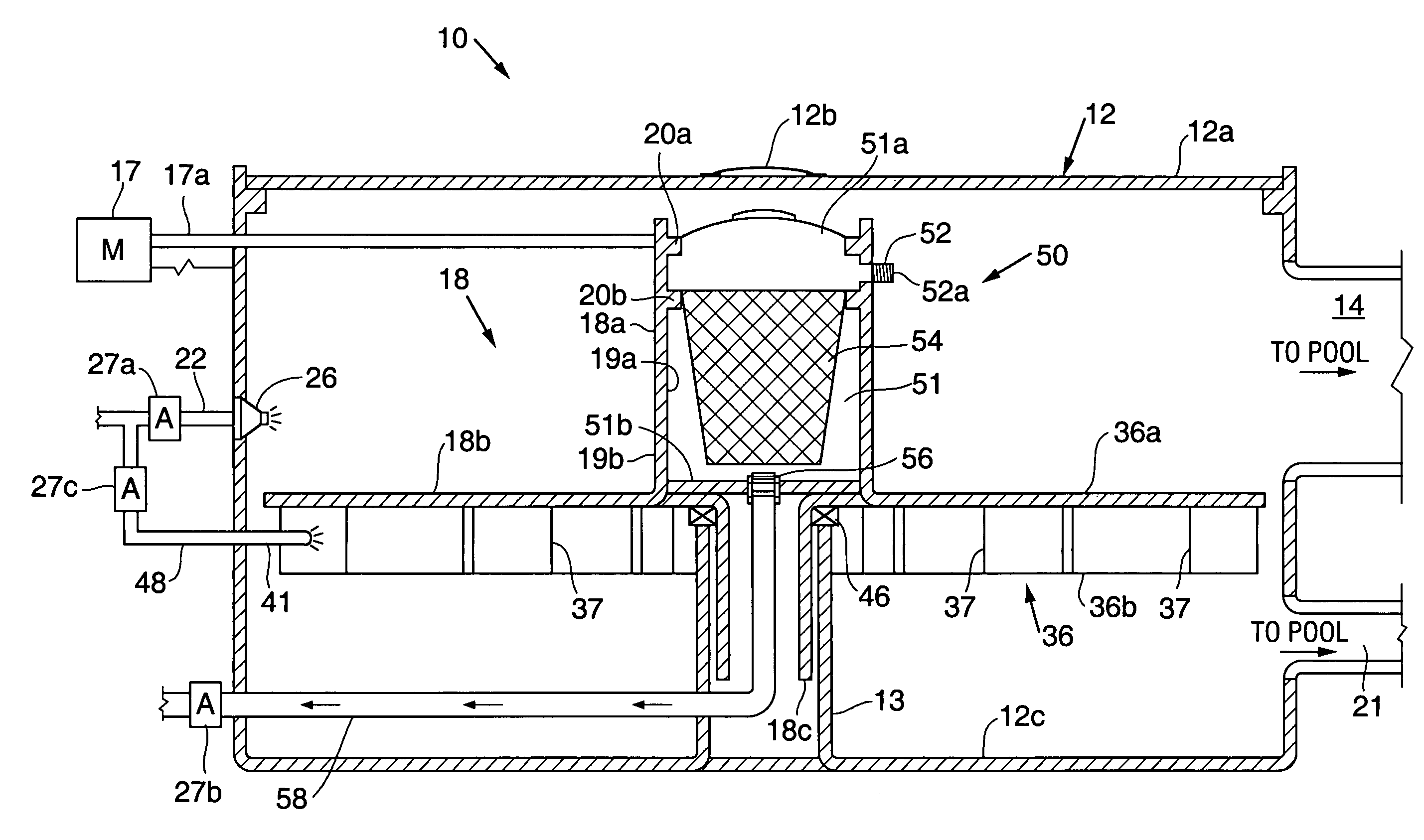 Hose reel automatic storage