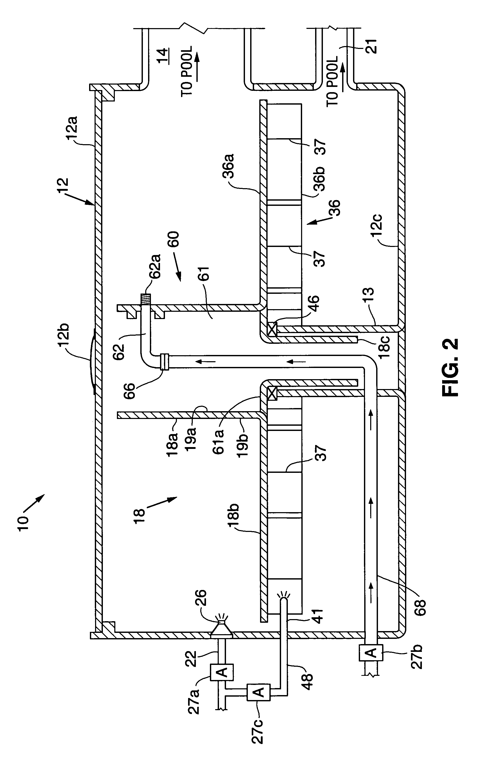 Hose reel automatic storage