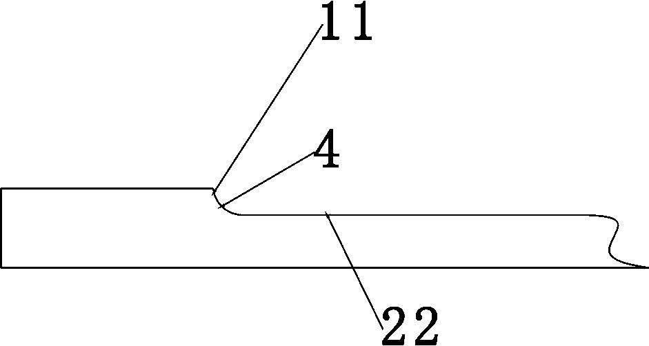 Chamfer lock floor production method