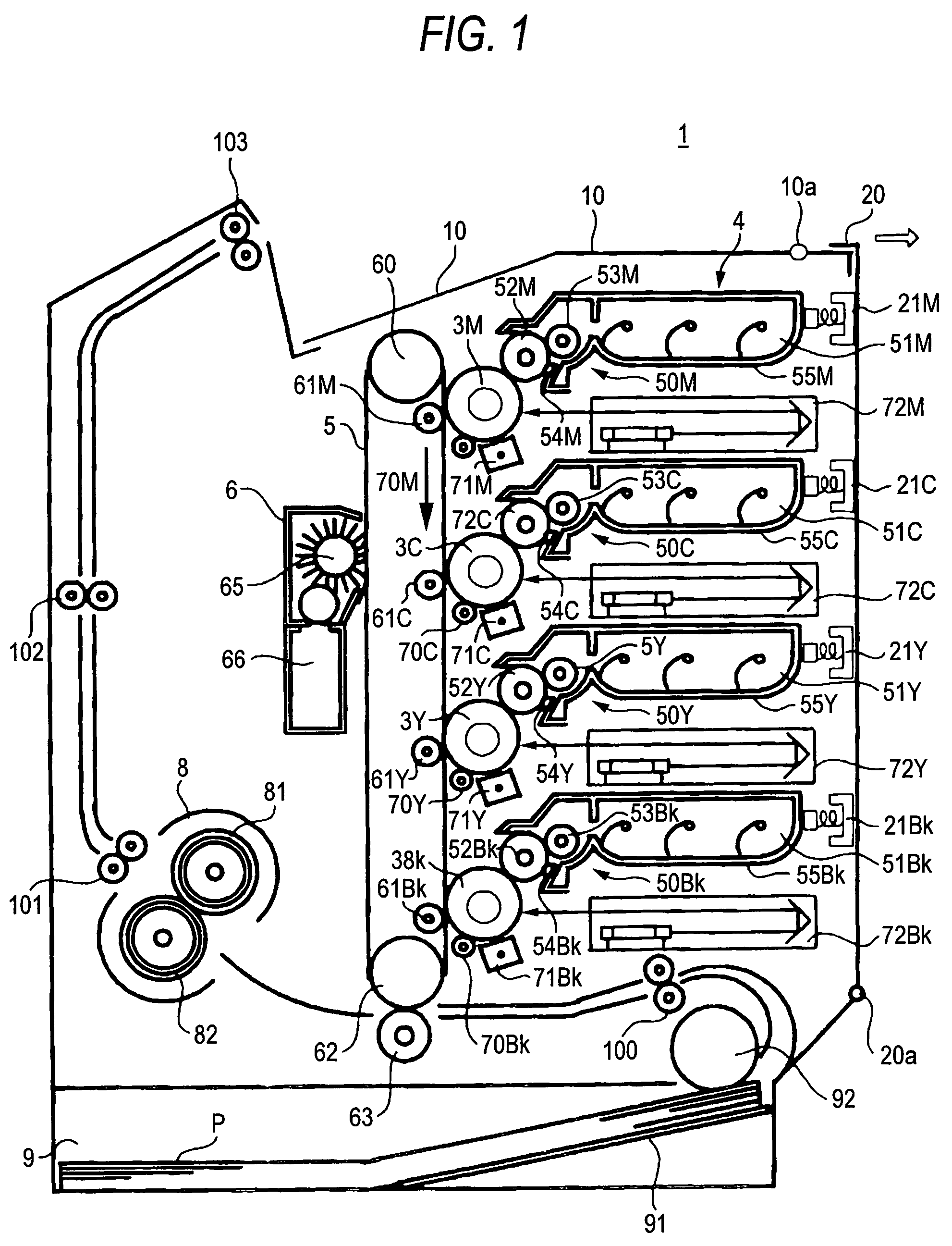 Image formation apparatus and photoreceptor cartridge