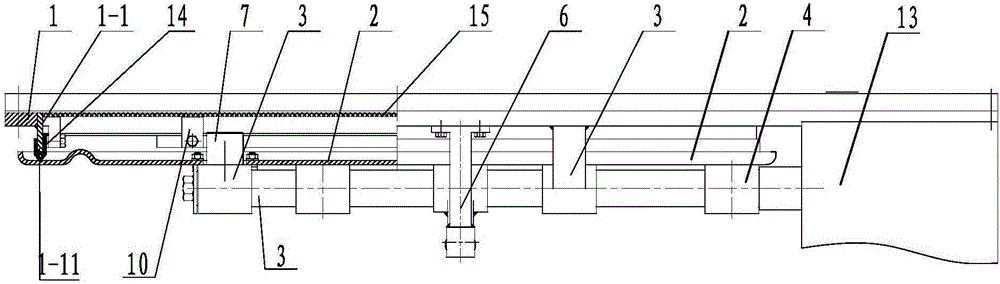 Pulsed concentrated air inflow closing device